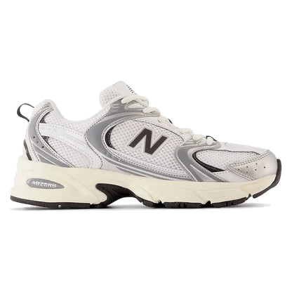 Tênis New Balance 530 Silver Metallic Black Cement Prateado