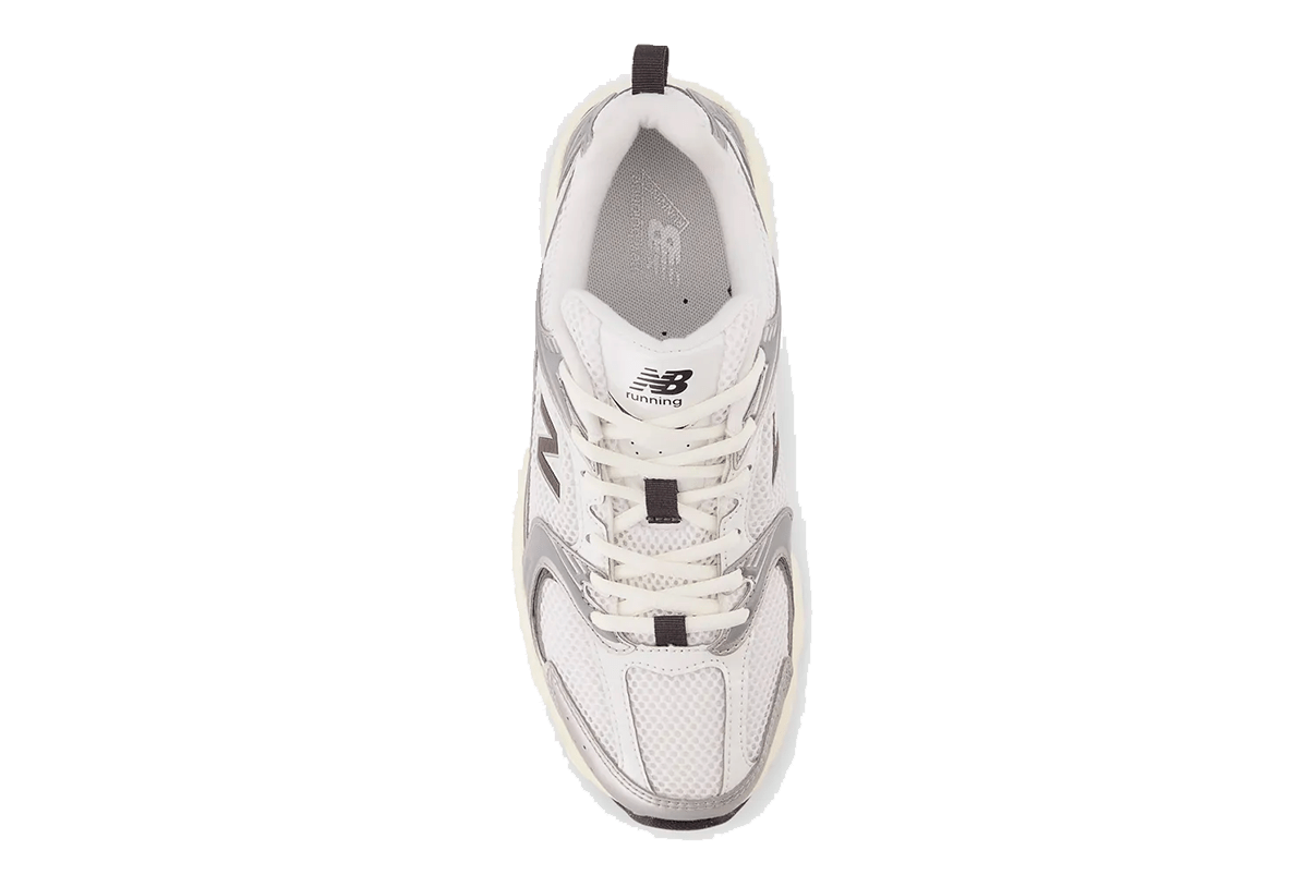 Tênis New Balance 530 Silver Metallic Black Cement Prateado