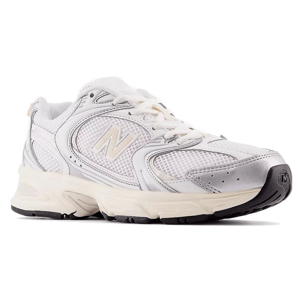 Tênis New Balance 530 Silver Metallic Linen Bege - foto 3