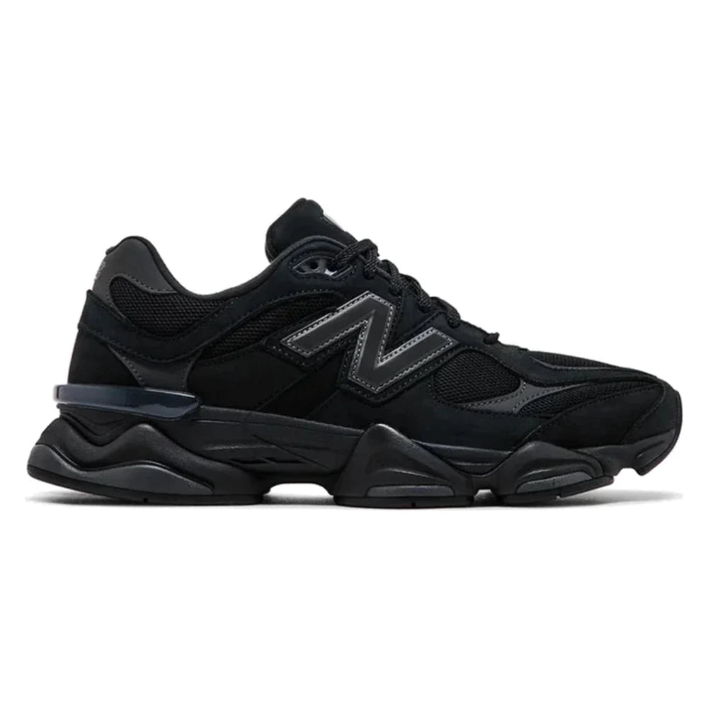 Tênis New Balance 9060 Black Cement "Black Cat" Preto