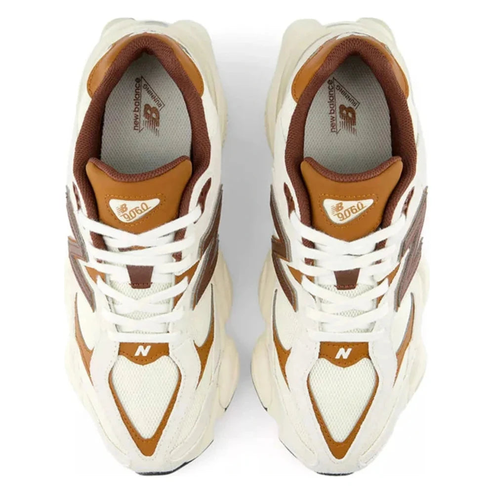 Tênis New Balance 9060 Breakfast Tea Angora Bege - vista superior
