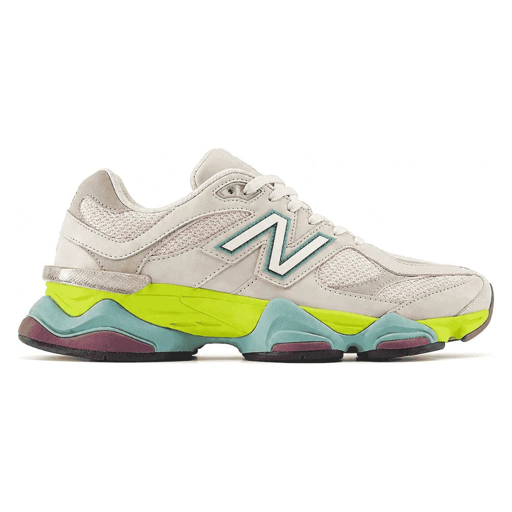 Tênis New Balance 9060 Moonbeam Vintage Rose Lime Colorido