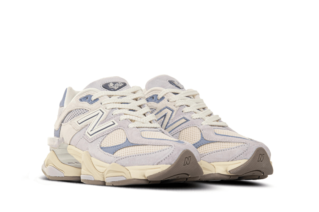 Tênis New Balance 9060 Pearl Grey Linen Azul Blue