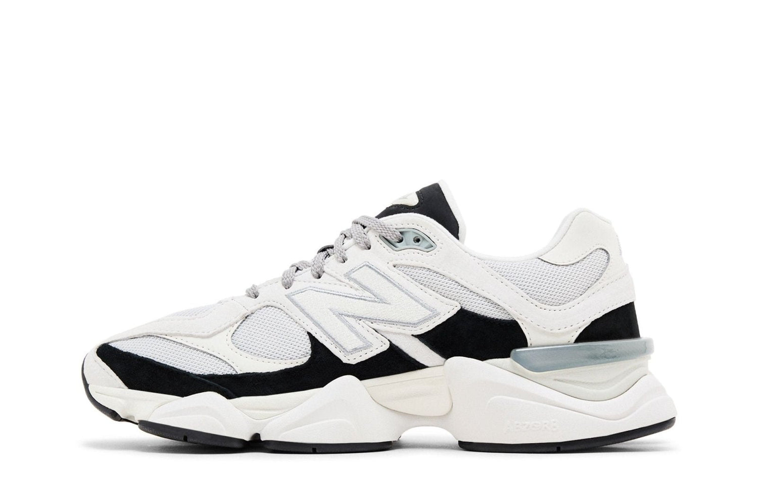 Tênis New Balance 9060 Reflection Black Suede Branco White