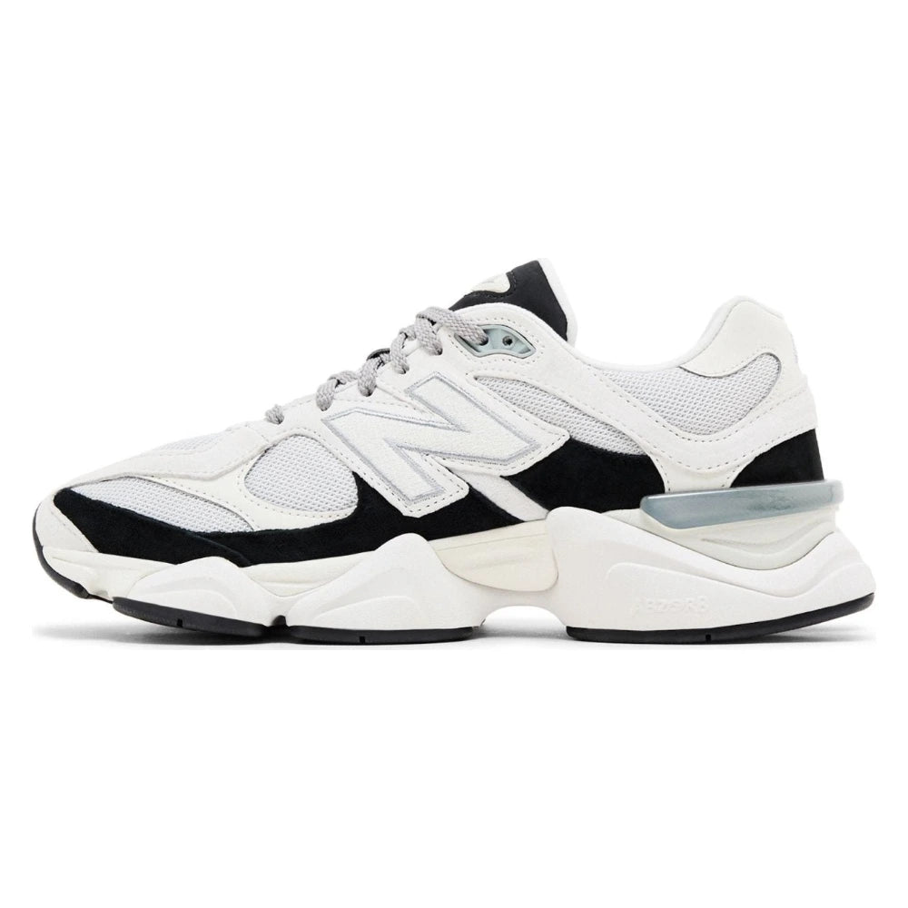 Tênis New Balance 9060 Reflection Black Suede Branco White - foto 2