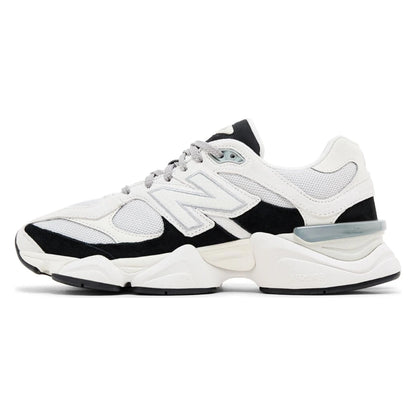 Tênis New Balance 9060 Reflection Black Suede Branco White - foto 2