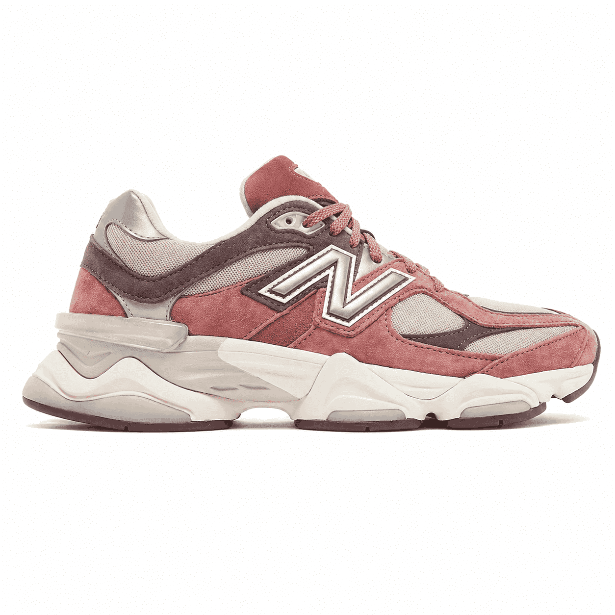 Tênis New Balance 9060 Mineral Red Truffle Rain Cloud Vermelho
