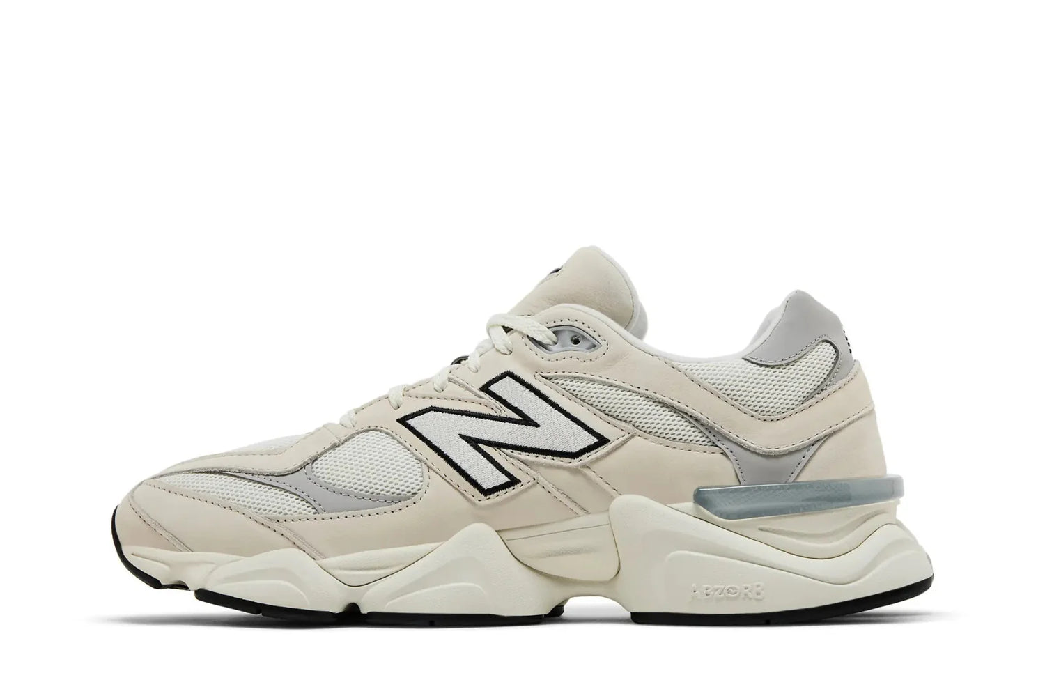 Tênis New Balance 9060 Sea Salt Raincloud Cinza
