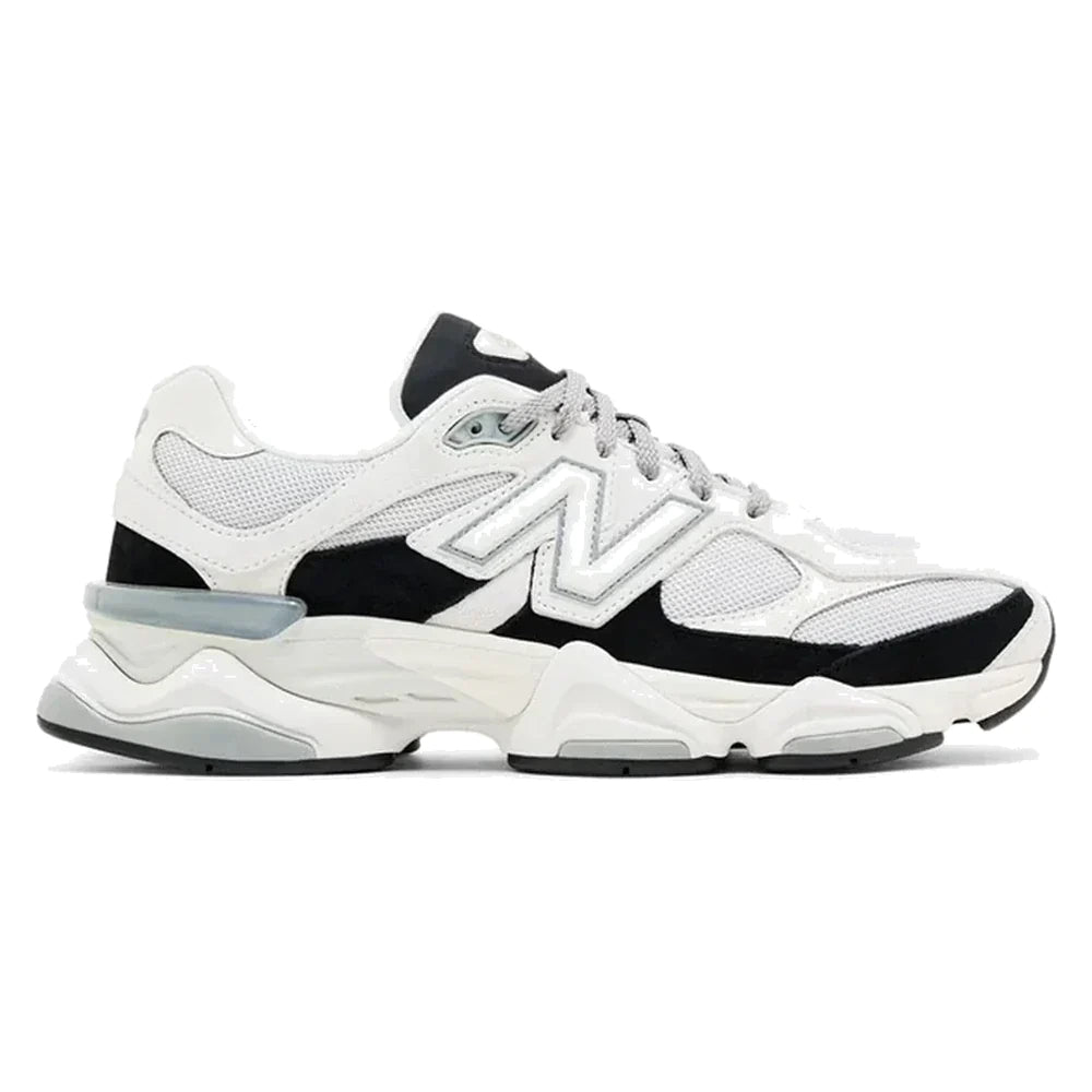 Tênis New Balance 9060 Reflection Black Suede Branco White