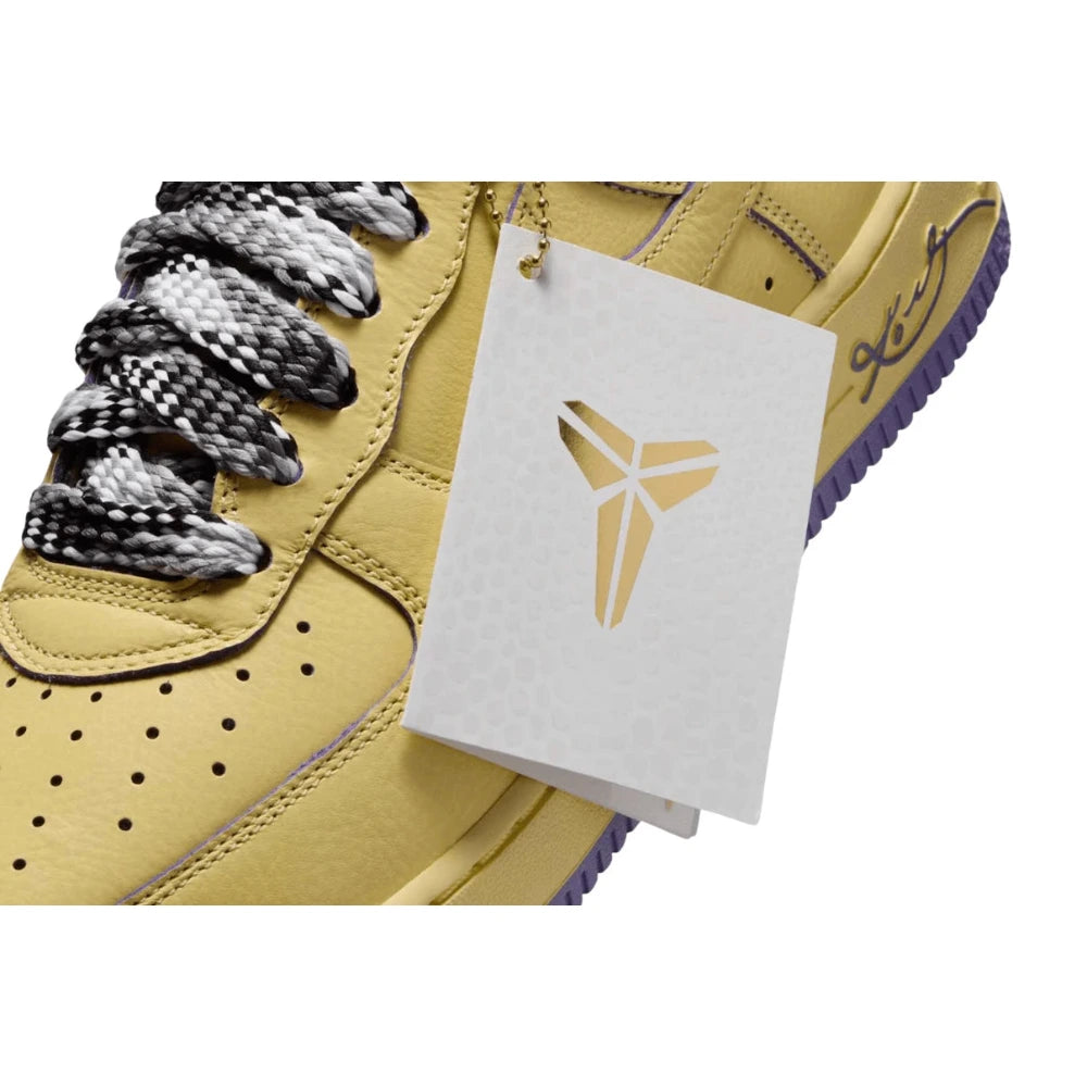 Tênis Nike Air Force 1 Low Protro Kobe Bryant Mamba Mentality Amarelo