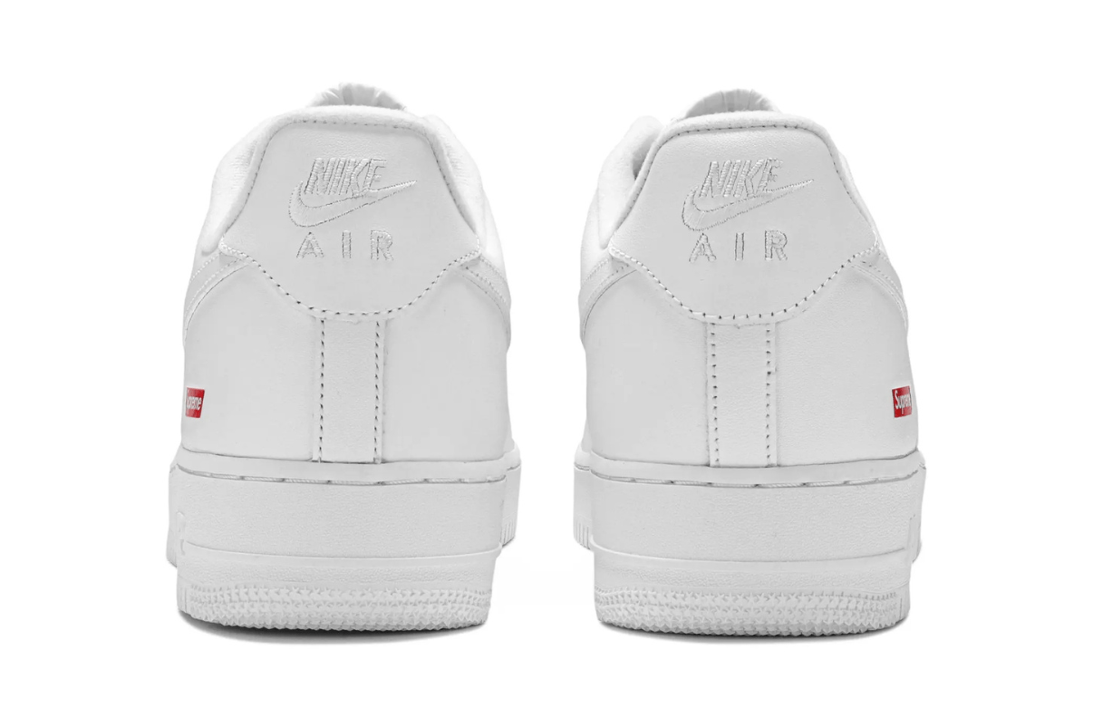 Tênis Nike Air Force 1 Low x Supreme Box Logo White Branco