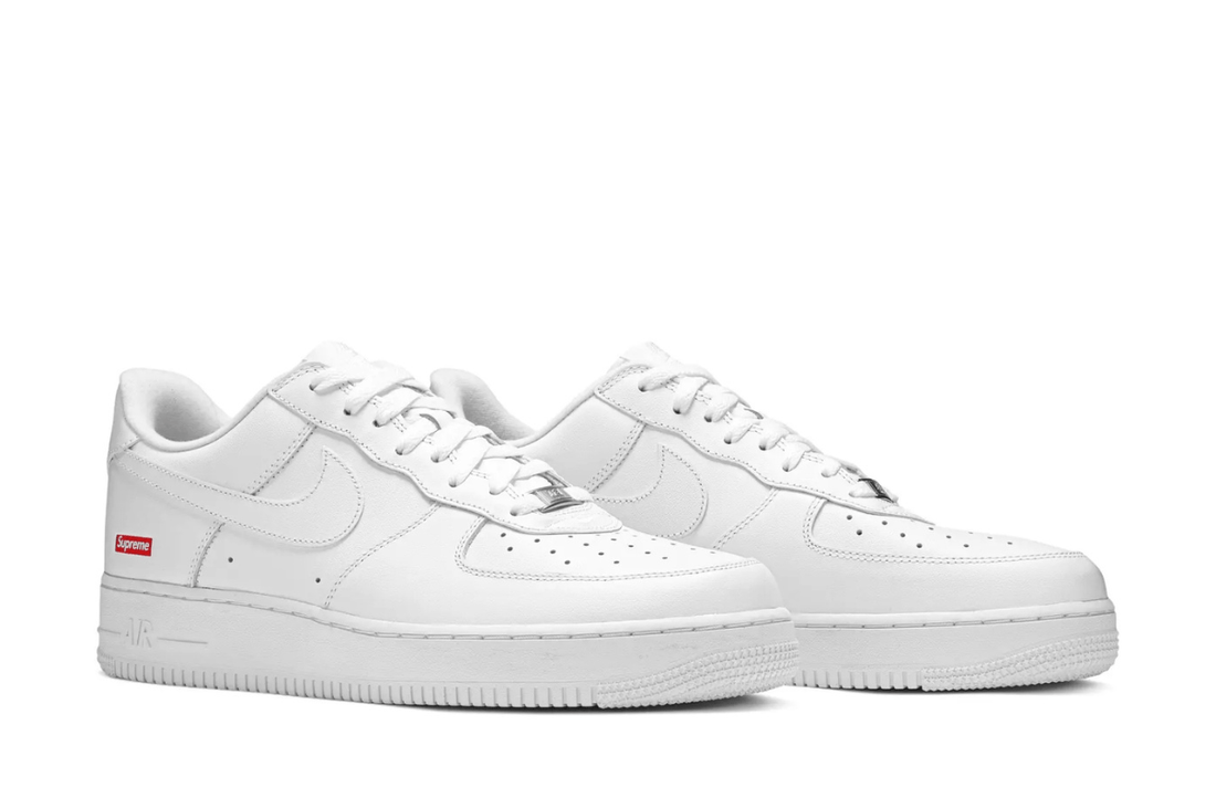 Tênis Nike Air Force 1 Low x Supreme Box Logo White Branco