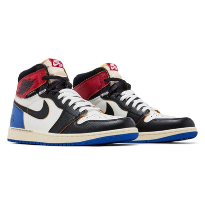 Tênis Nike Air Jordan 1 High Fragment Design x Union LA Varsity Red Branco - foto 5