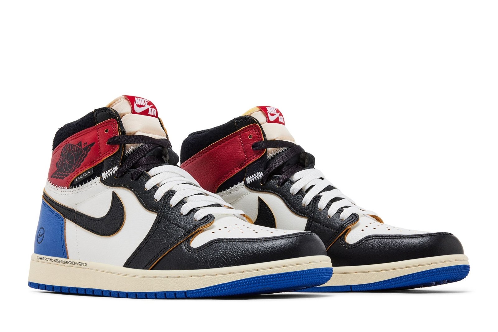Tênis Nike Air Jordan 1 High Fragment Design x Union LA Varsity Red Branco