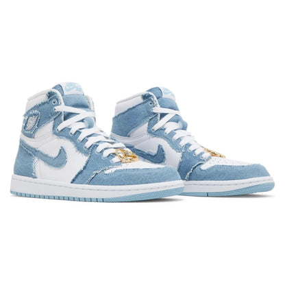 Tênis Nike Air Jordan 1 High OG Denim Azul - foto 5