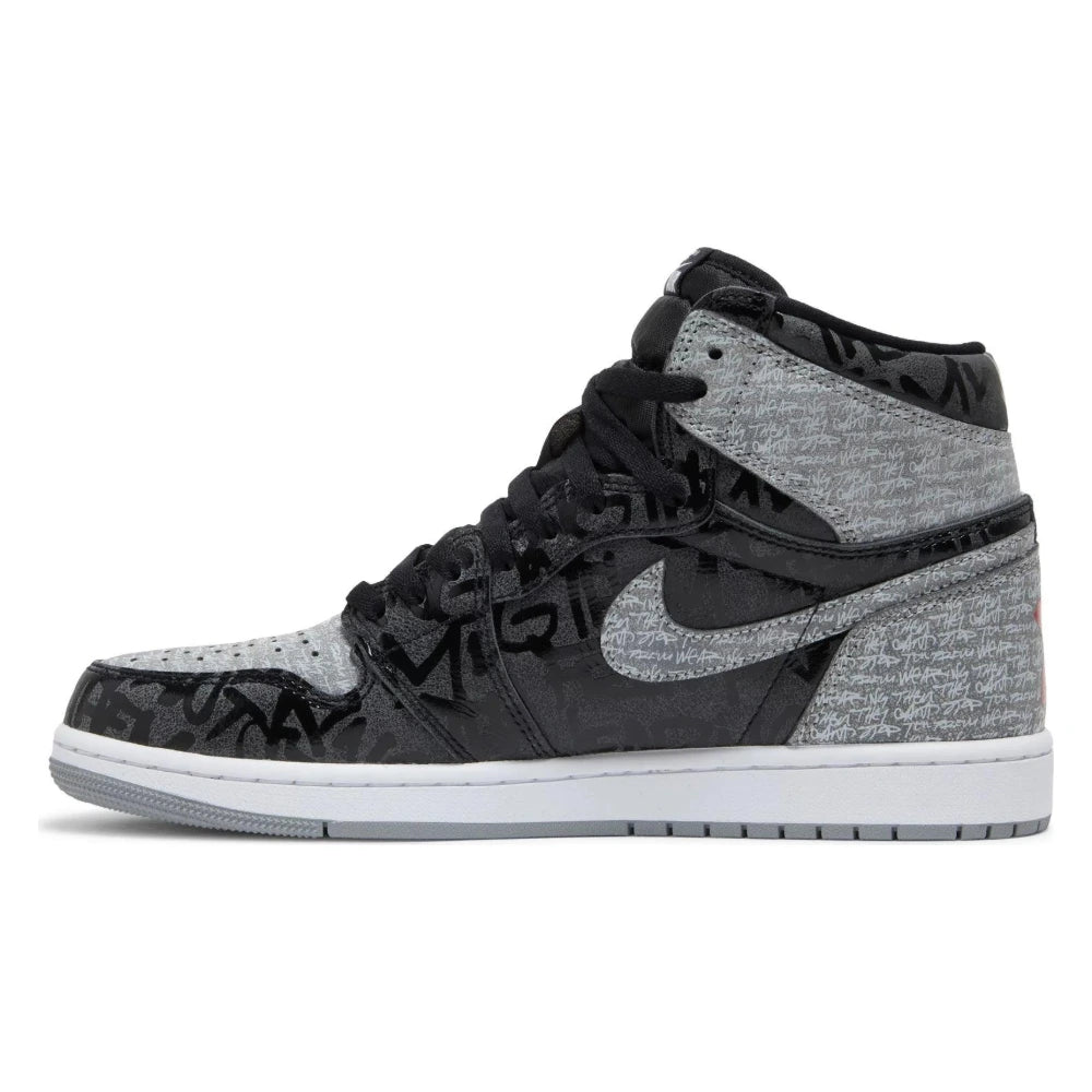 Tênis Nike Air Jordan 1 High OG Rebellionaire Cinza - foto 2