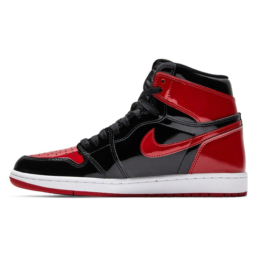 Tênis Nike Air Jordan 1 High Patent Bred Vermelho - foto 2