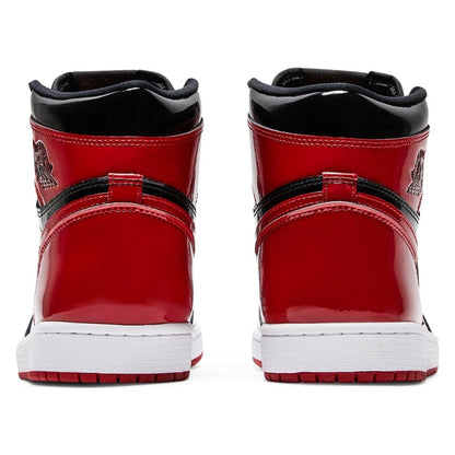 Tênis Nike Air Jordan 1 High Patent Bred Vermelho - foto 4