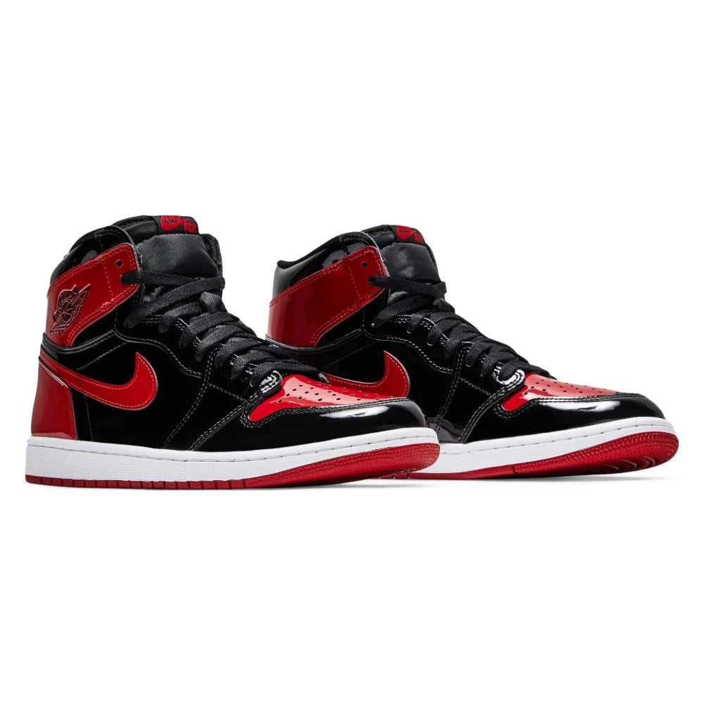 Tênis Nike Air Jordan 1 High Patent Bred Vermelho - foto 5