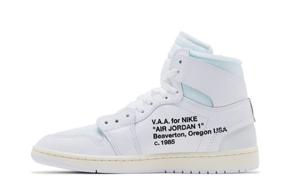 Tênis Nike Air Jordan 1 High Virgil Abloh Archive x Alaska Branco