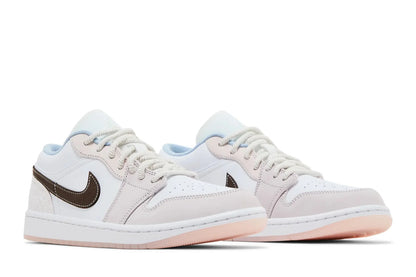Tênis Nike Air Jordan 1 Low Coral Bege