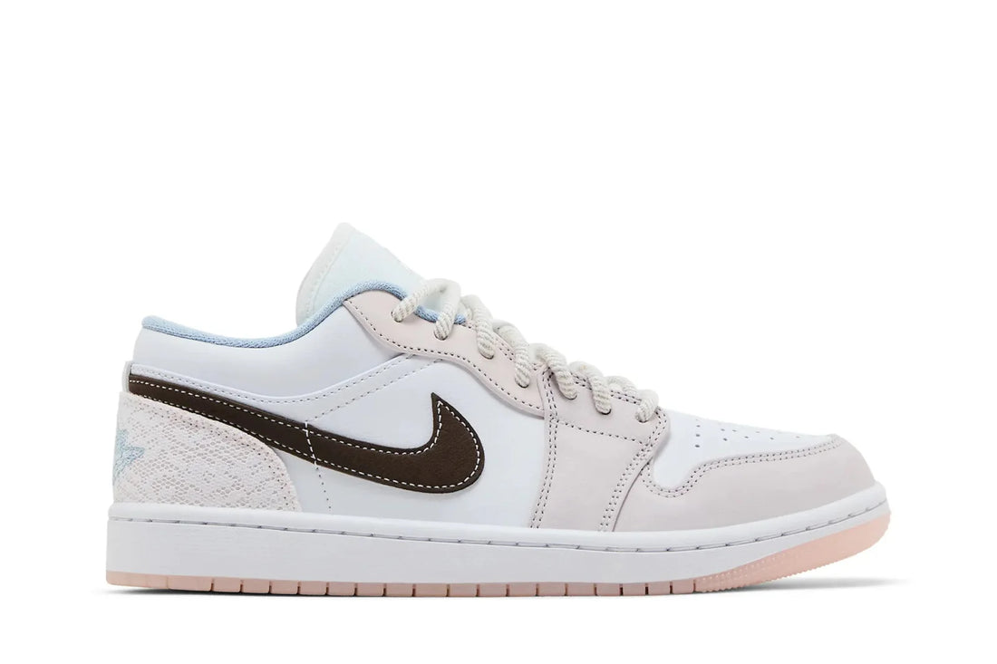 Tênis Nike Air Jordan 1 Low Coral Bege