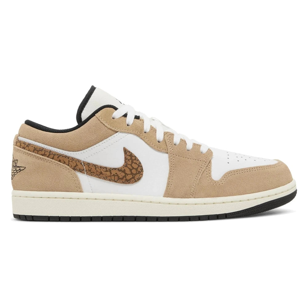 Tênis Nike Air Jordan 1 Low Elephant Brown Marrom