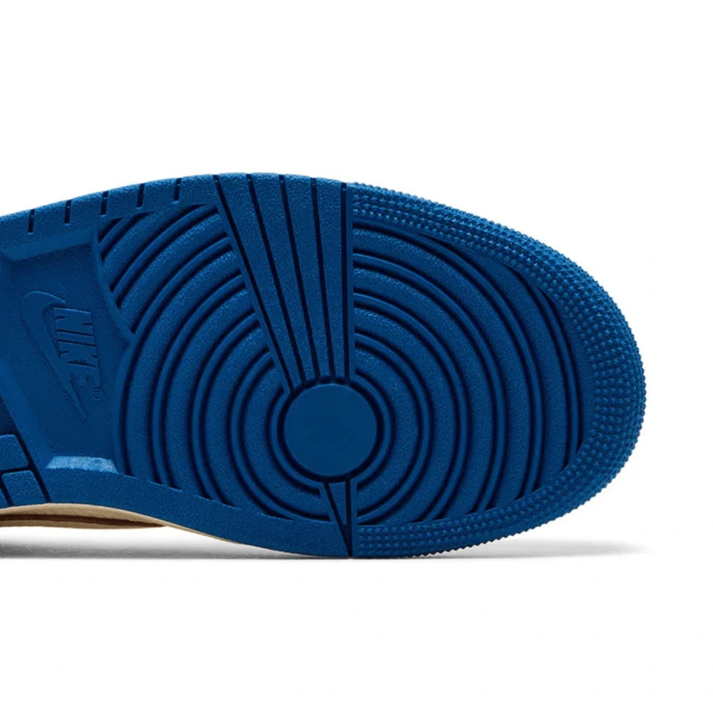 Tênis Nike Air Jordan 1 Low OG SP x Travis Scott Sail Military Blue Couro - foto 6