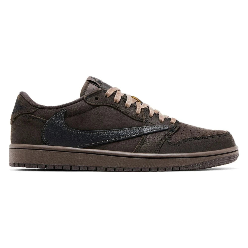 Tênis Nike Air Jordan 1 Low OG SP x Travis Scott Velvet Brown Marrom