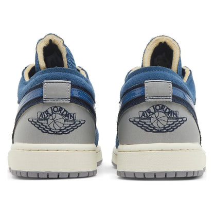 Tênis Nike Air Jordan 1 Low SE Craft Inside Out Obsidian Azul - foto 4