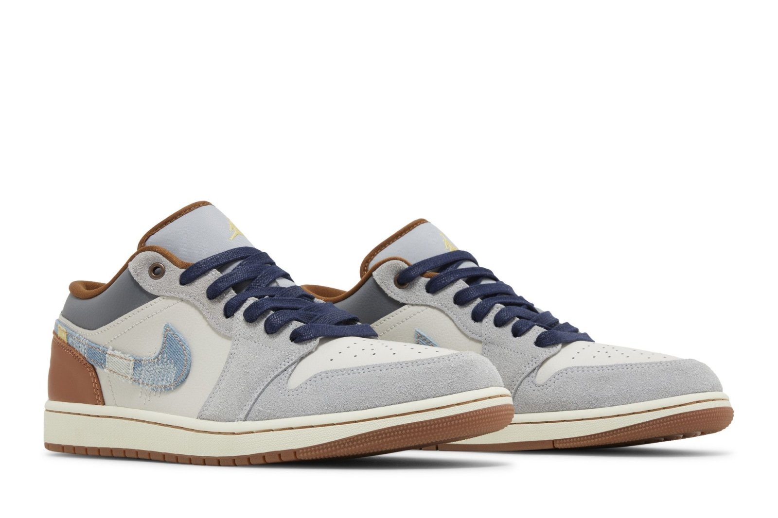 Tênis Nike Air Jordan 1 Low SE Repaired Denim Swoosh Azul