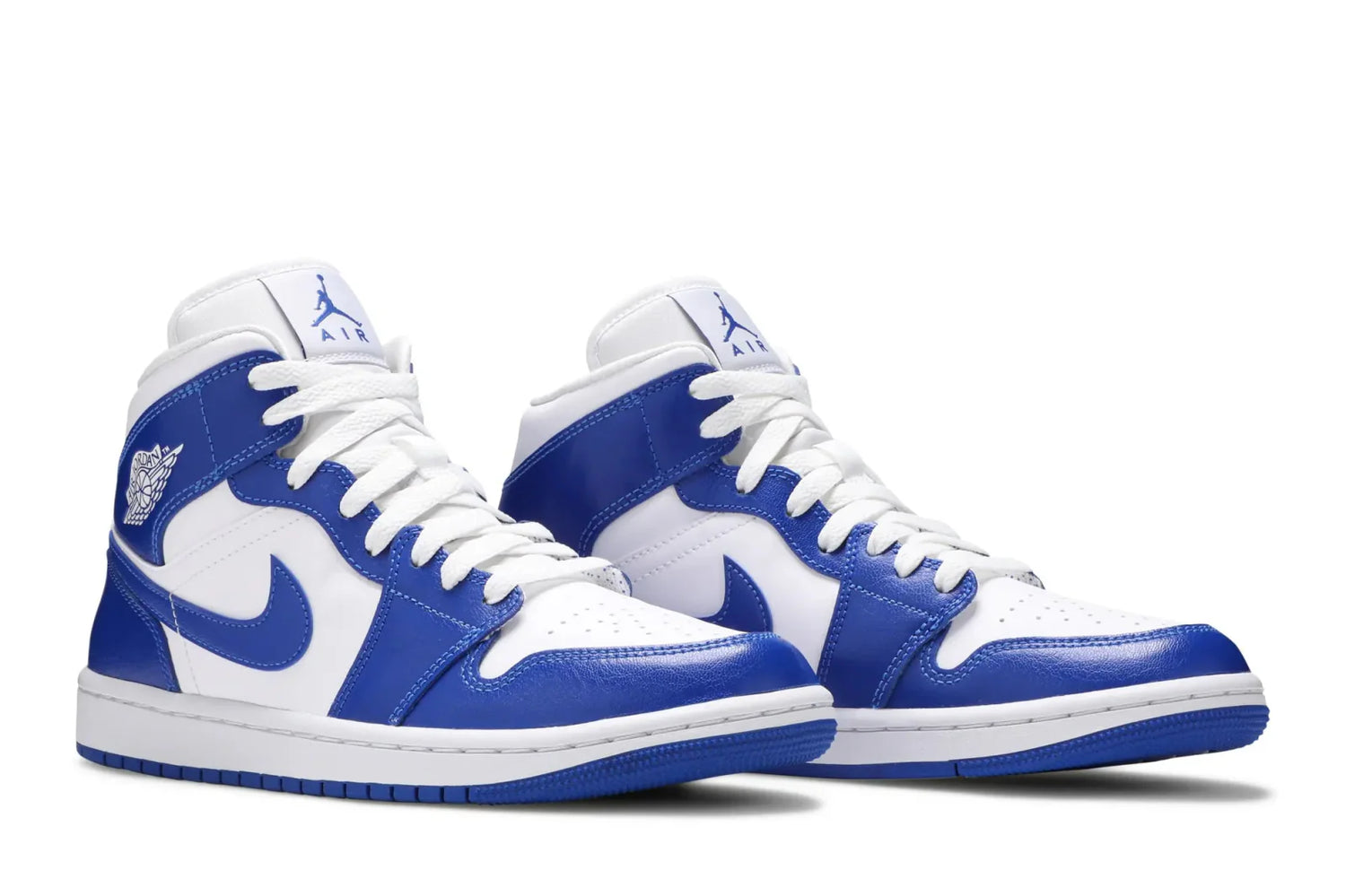 Tênis Nike Air Jordan 1 Mid Kentucky Blue Azul