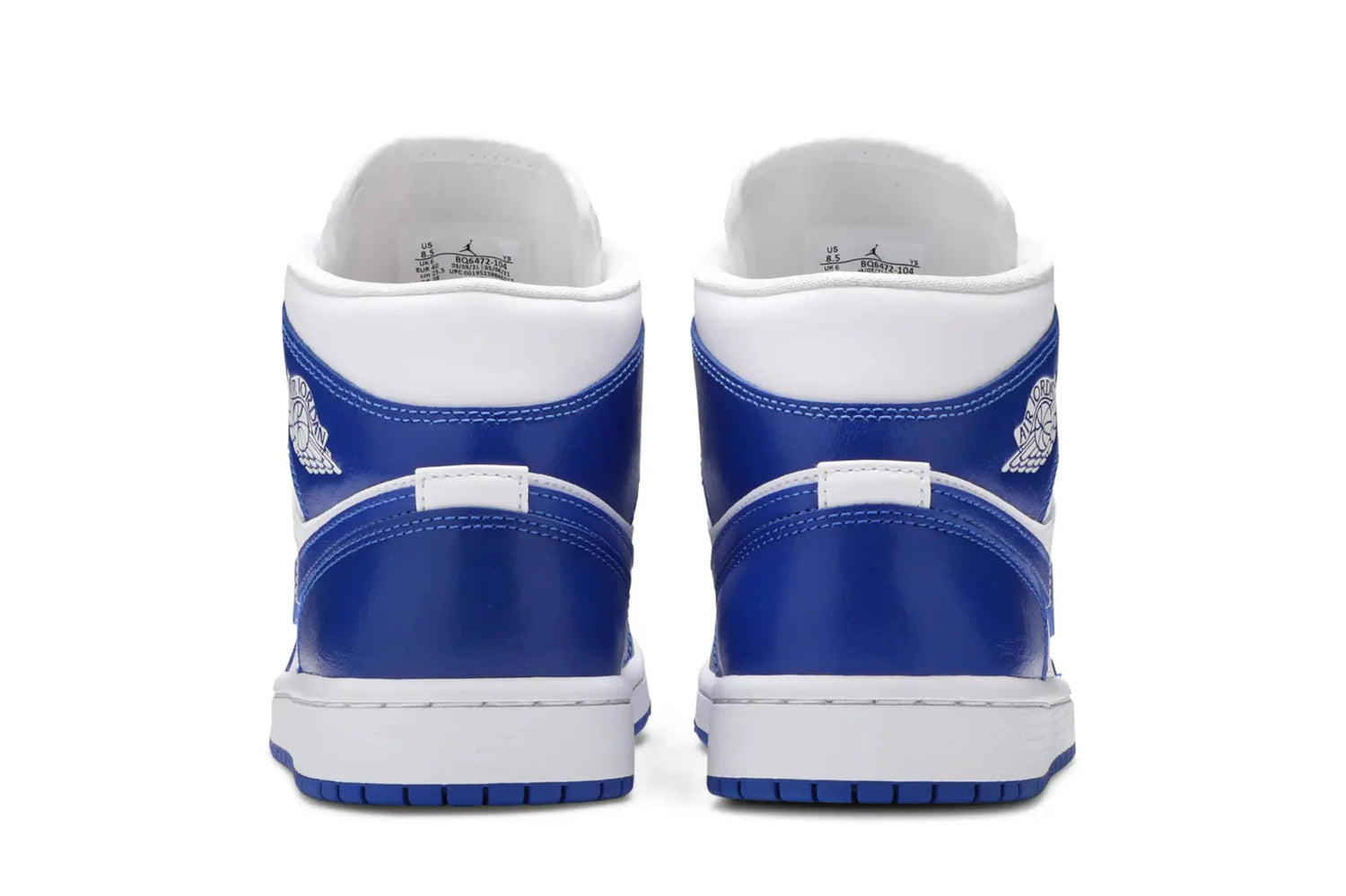Tênis Nike Air Jordan 1 Mid Kentucky Blue Azul