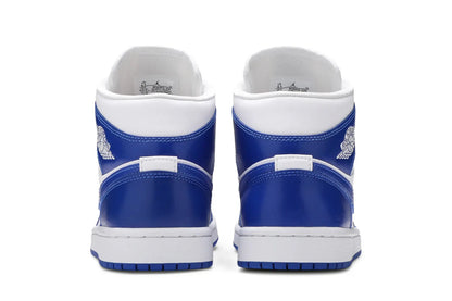 Tênis Nike Air Jordan 1 Mid Kentucky Blue Azul