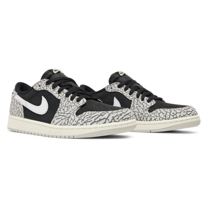 Tênis Nike Air Jordan 1 Retro Low OG Black Cement Preto - foto 5