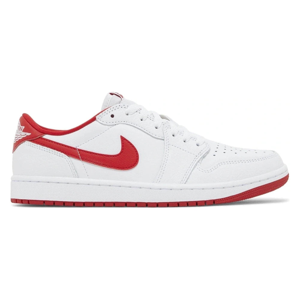 Tênis Nike Air Jordan 1 Retro Low OG University Red Branco