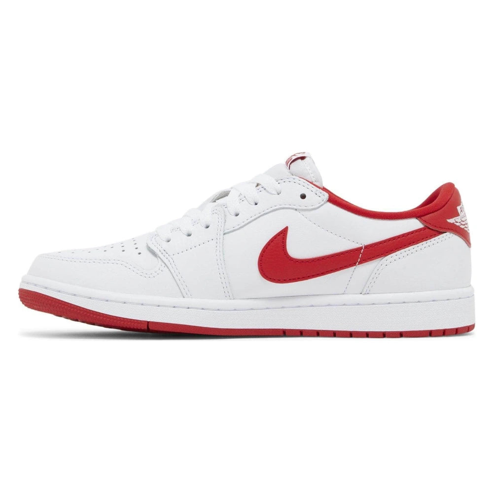 Tênis Nike Air Jordan 1 Retro Low OG University Red Branco - foto 2