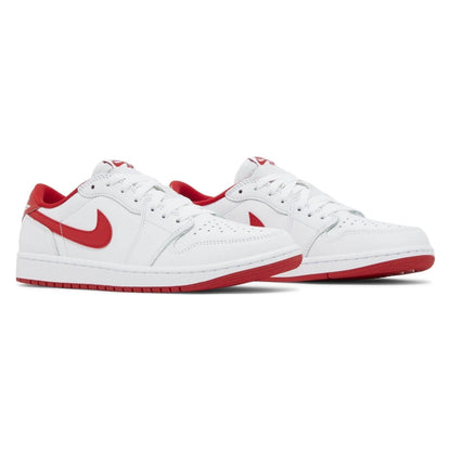 Tênis Nike Air Jordan 1 Retro Low OG University Red Branco - foto 5