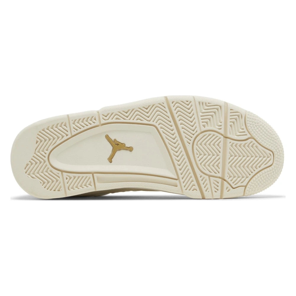 Tênis Nike Air Jordan 4 Retro Metallic Gold Branco - foto 3