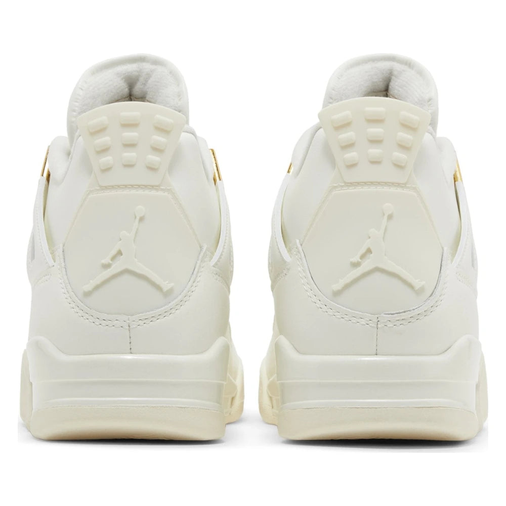 Tênis Nike Air Jordan 4 Retro Metallic Gold Branco - foto 4