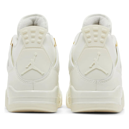 Tênis Nike Air Jordan 4 Retro Metallic Gold Branco - foto 4