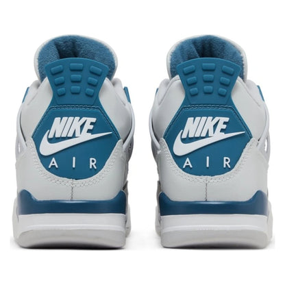 Tênis Nike Air Jordan 4 Retro Military Blue Branco - foto 4