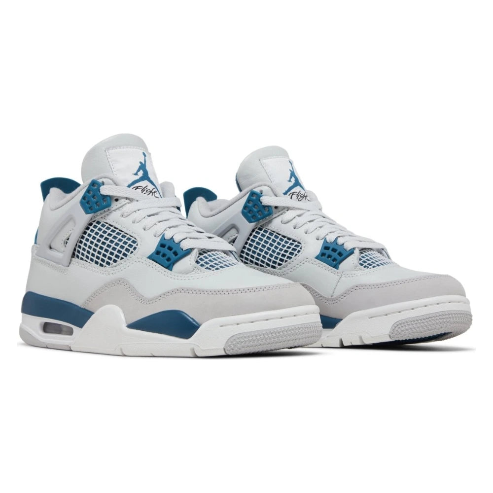 Tênis Nike Air Jordan 4 Retro Military Blue Branco - foto 5