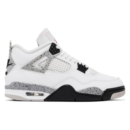 Tênis Nike Air Jordan 4 Retro OG Nike White Cement Couro Branco
