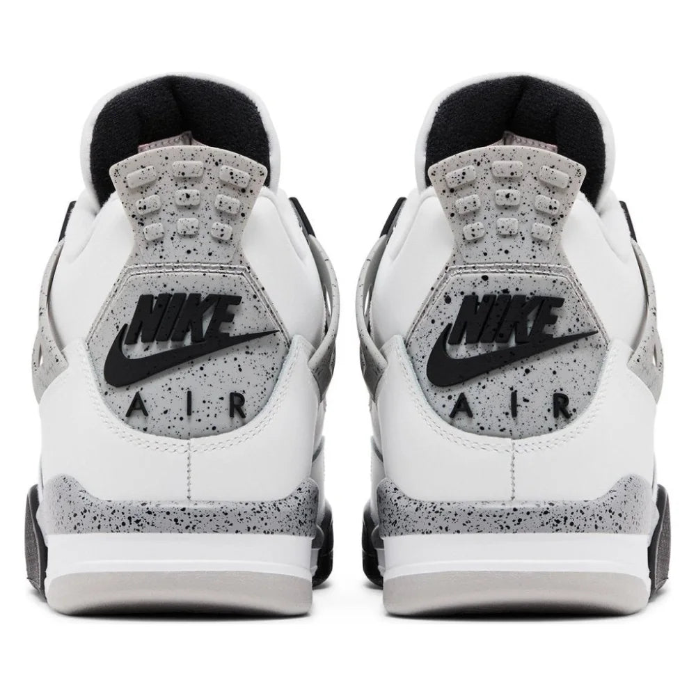 Tênis Nike Air Jordan 4 Retro OG Nike White Cement Couro Branco - foto 5