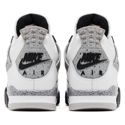 Tênis Nike Air Jordan 4 Retro OG Nike White Cement Couro Branco - foto 5
