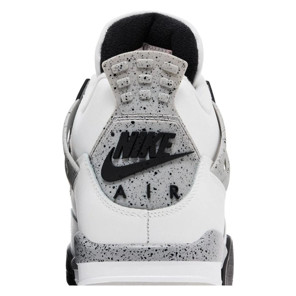 Tênis Nike Air Jordan 4 Retro OG Nike White Cement Couro Branco - foto 6