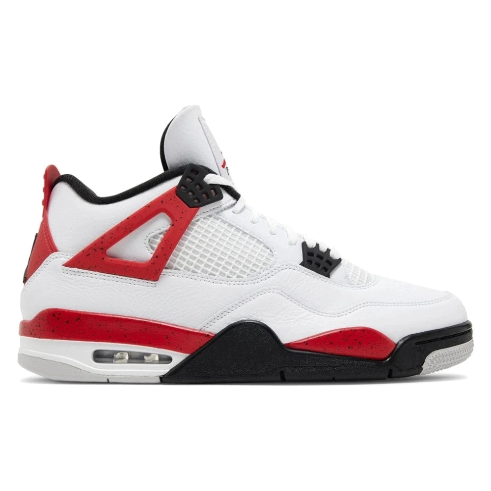 Tênis Nike Air Jordan 4 Retro Red Cement Branco