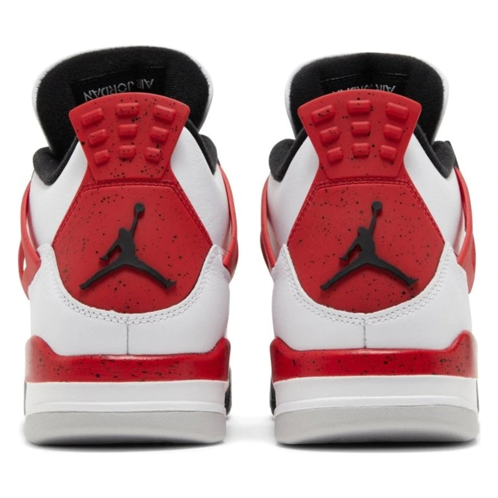 Tênis Nike Air Jordan 4 Retro Red Cement Branco - foto 4