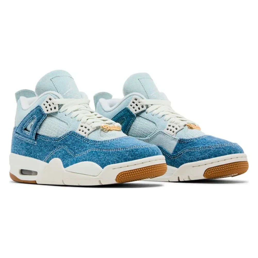 Tênis Nike Air Jordan 4 Retro TEX Worn Blue Denim Azul - foto 4
